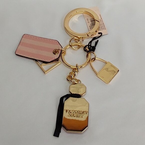 VICTORIA'S SECRET 'BOMBSHELL' SIGNATURE CHARMS PARFUM KEYCHAIN - Picture 10 of 16